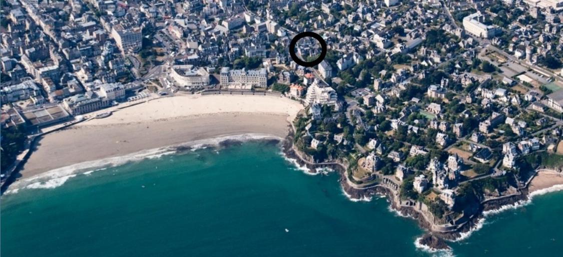 Dinard: Studio A 100 M De La Plage De L'Ecluse Lägenhet Exteriör bild