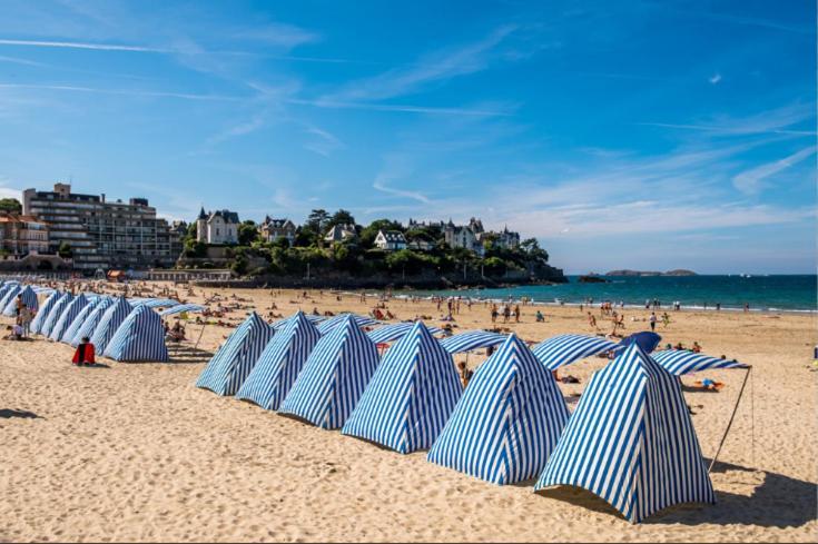 Dinard: Studio A 100 M De La Plage De L'Ecluse Lägenhet Exteriör bild